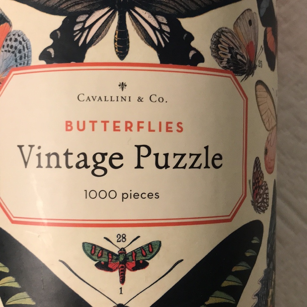 Cavallini & Co Vintage Butterflies Puzzle 1000 Pieces - Picture 4 of 14